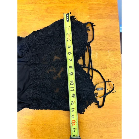 LA FEMME 30521 Sleek La Femme Lace-Corset Long Dress SZ 2 - Picture 5 of 11